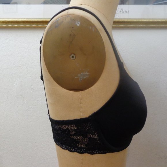 Luleh Black Nylon Bra 34C - Picture 2 of 4